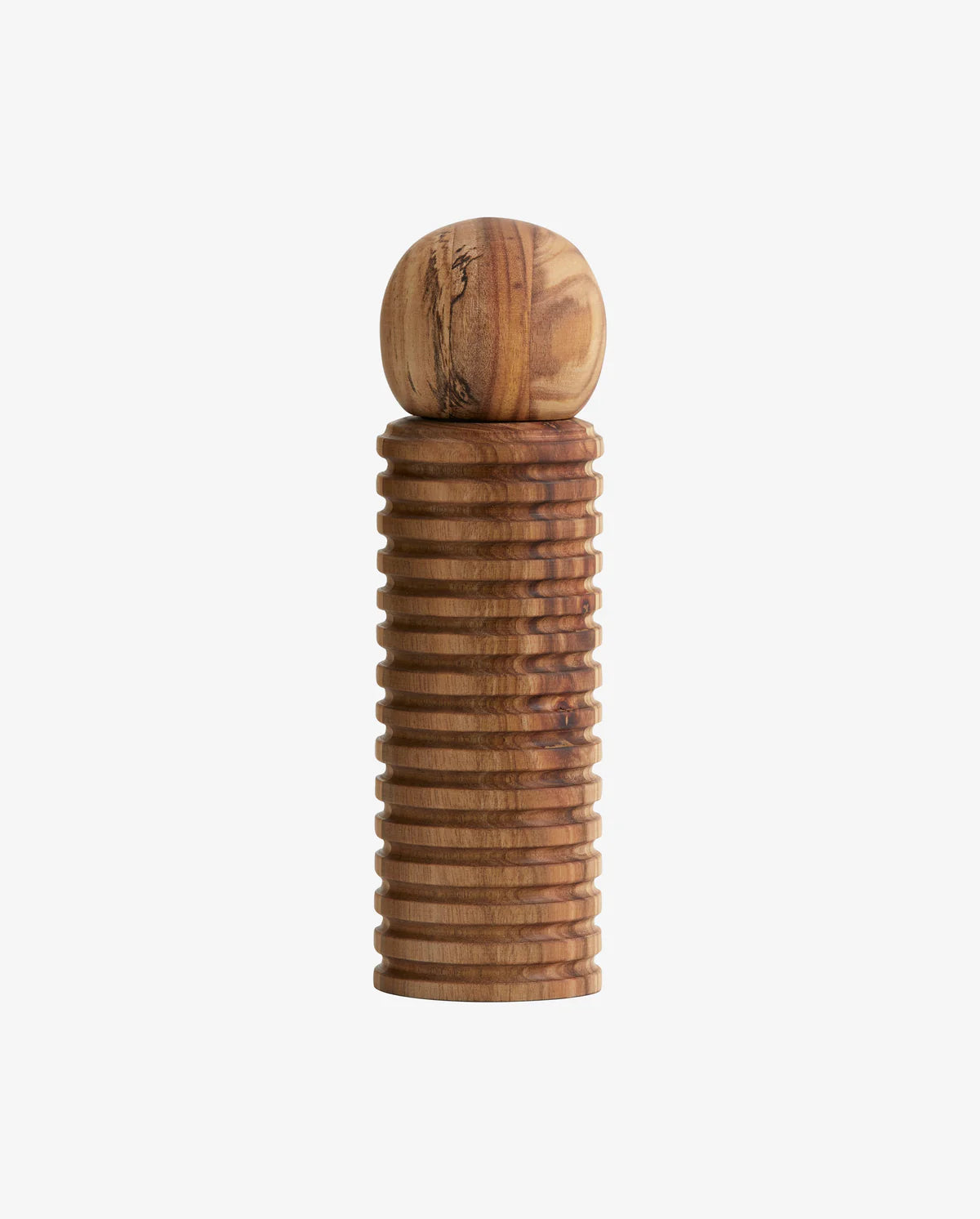 natural wood salt and pepper grinder