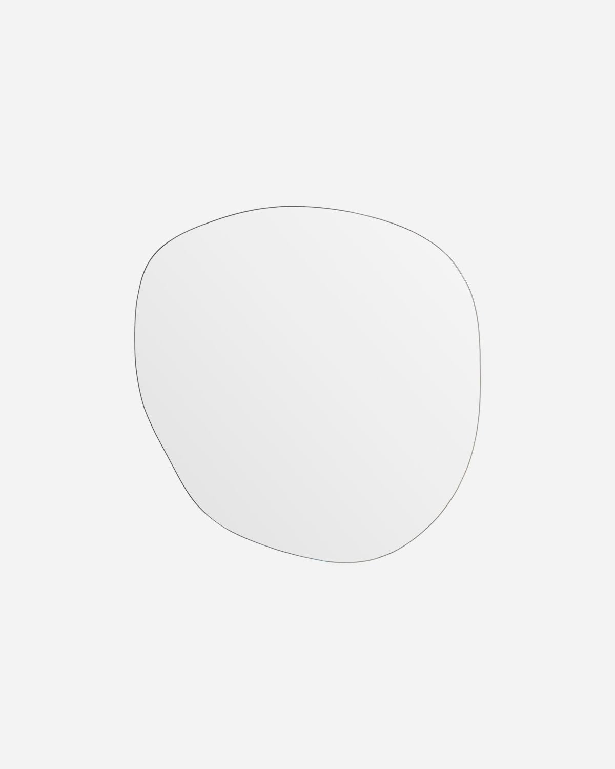 asymmetrical curved mirror round